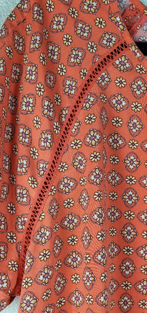 J.JILL Women's Floral Top 100‎ Rayon.